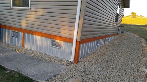 galvanized metal house skirting|mobile home underpinning depot.